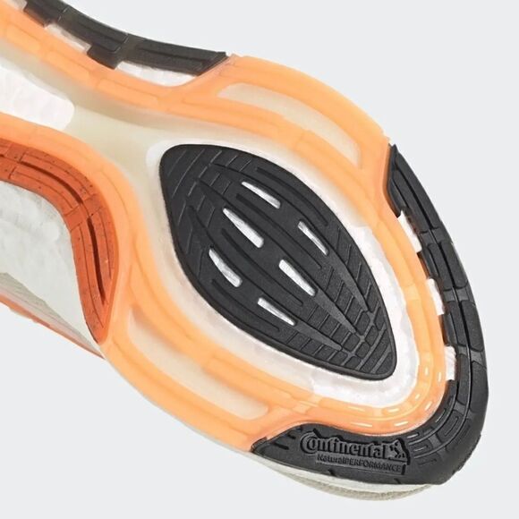 Adidas Ultra Boost  Ultraboost 22  White Running Womens 10 Medium GX6666 Orange - Picture 4 of 4